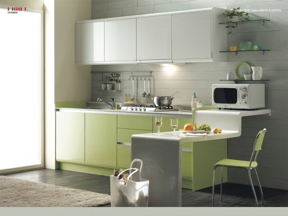 1 Desain Inovatif ; Kitchen Set Apartment Kecil  Minimalis